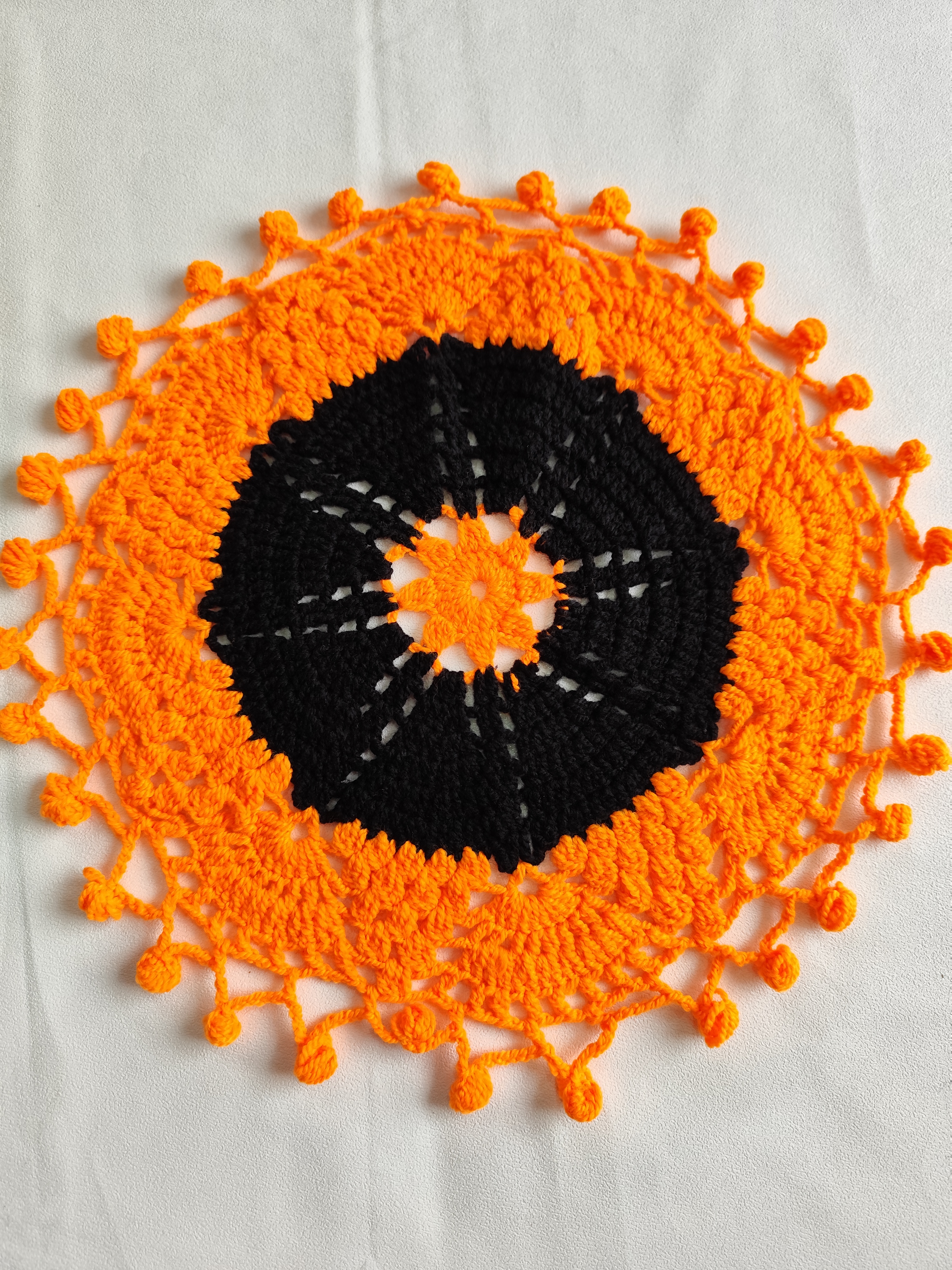 Thumbnail of Handmade crochet round thalposh 3